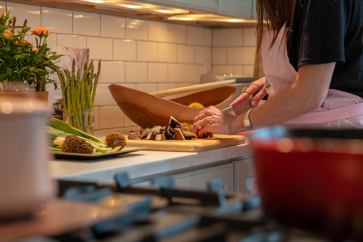 Diverse group of women enjoying healthy foods together